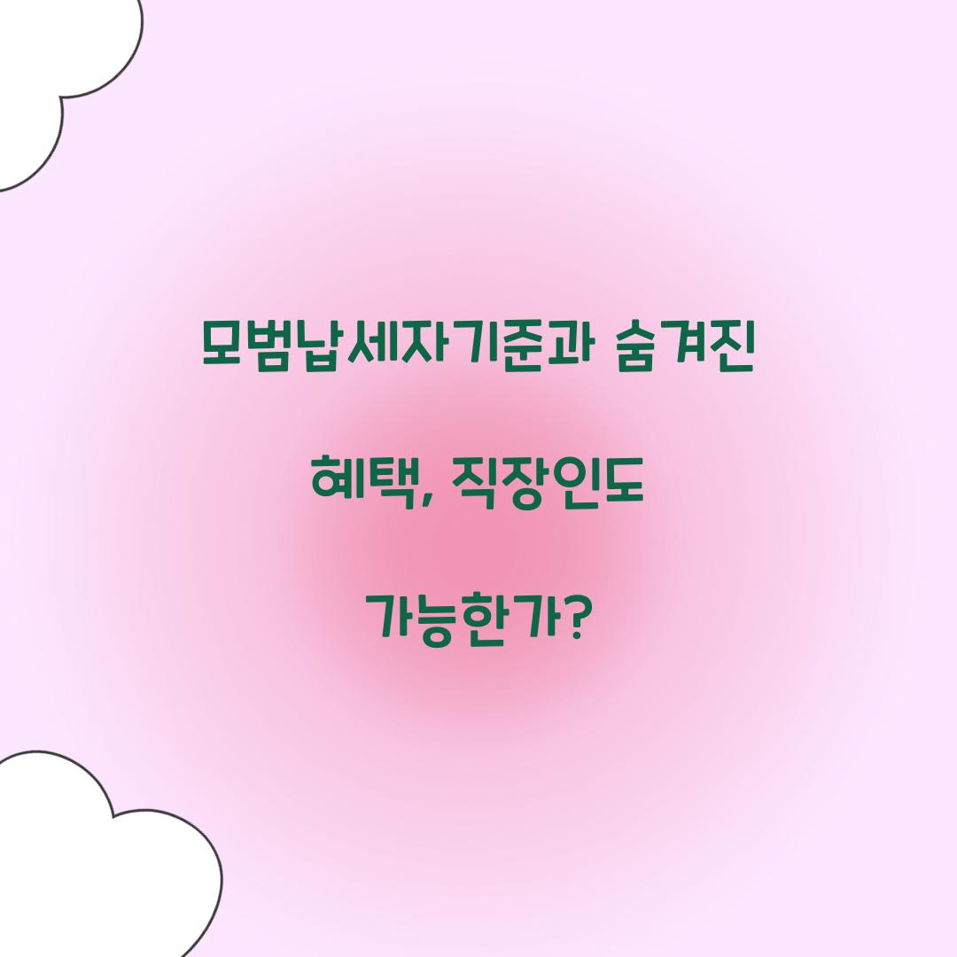 모범납세자기준