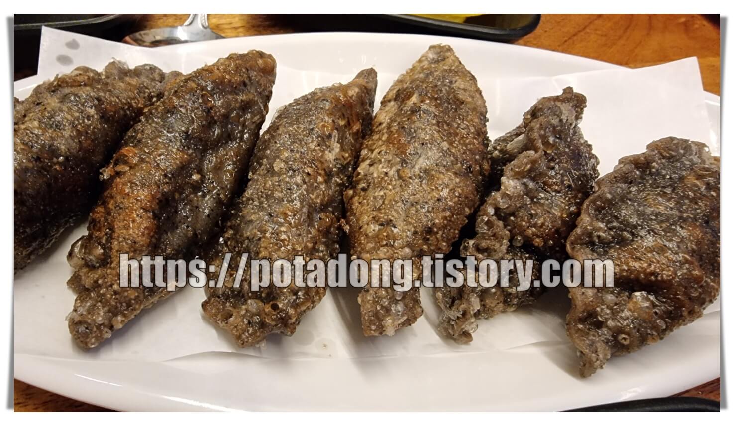 황남밀면 제주흑돼지 튀김만두