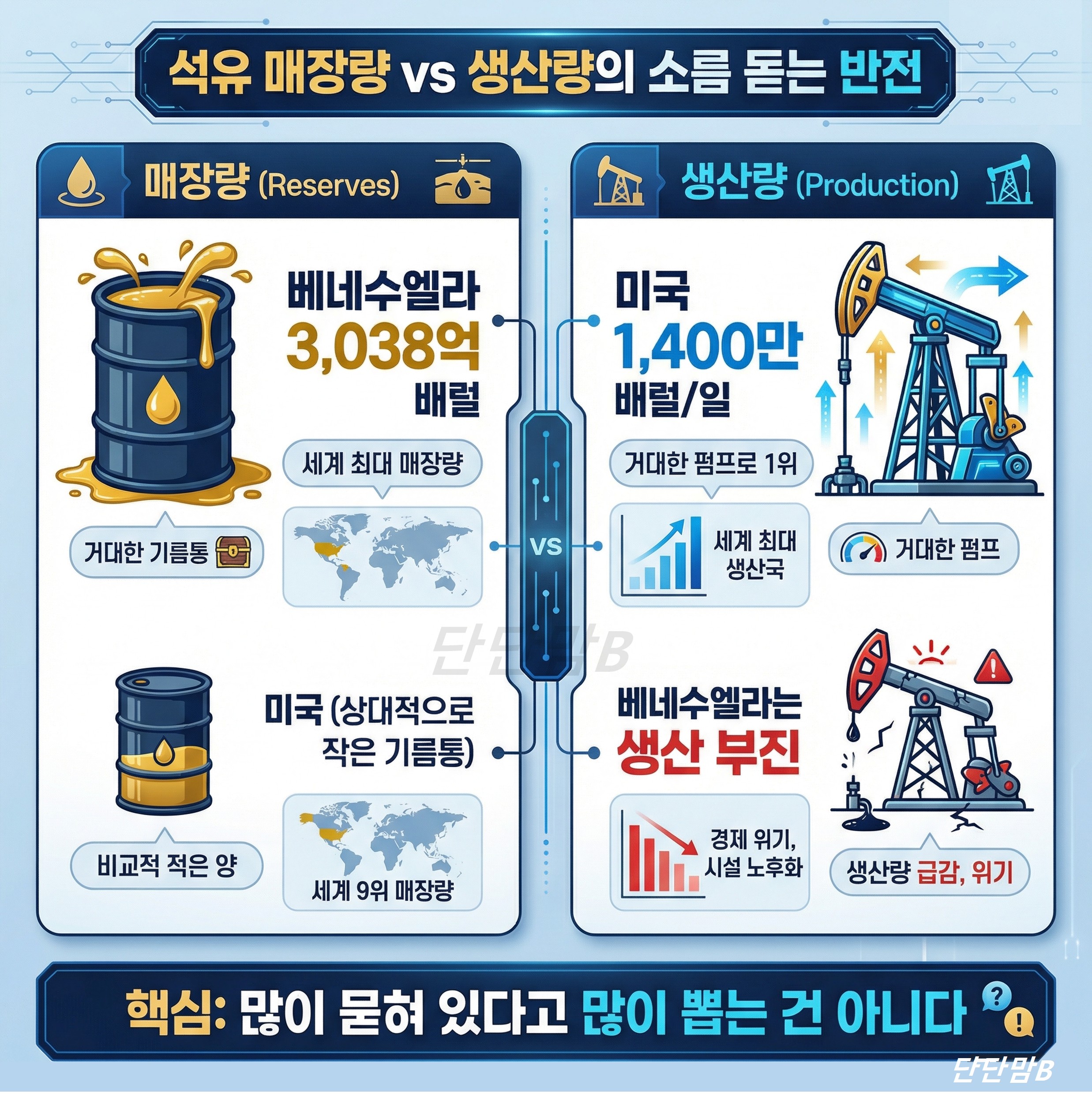 석유 매장량과 생산량에 대한 정보 썸네일