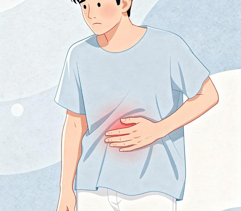 오른쪽 갈비뼈 아래 통증