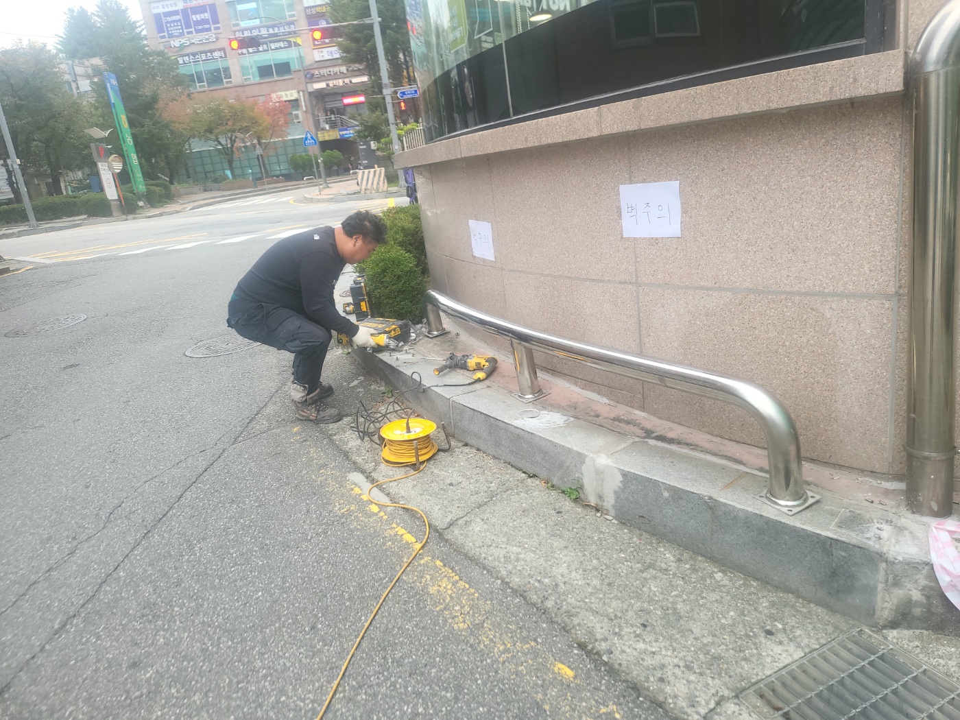 경기도 광주 주차장 볼라드 설치