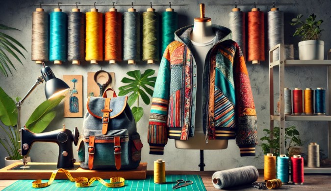 @버려진 천막으로 제작한 의류 이미지