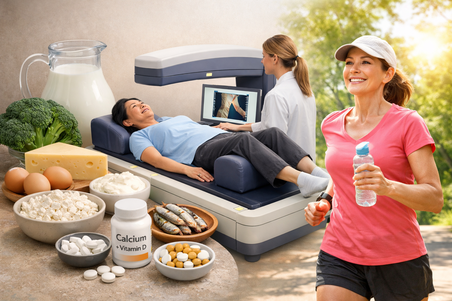 골다공증 예방법 (칼슘 섭취, 골밀도 검사, 생활습관)