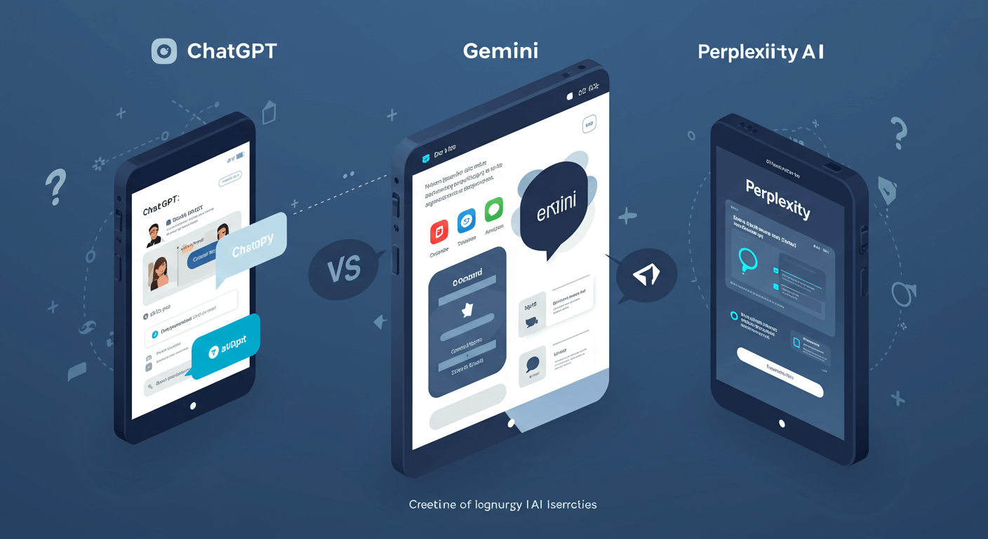 ChatGPT, Gemini, Perplexity 비교: 나에게 맞는 AI 챗봇 추천