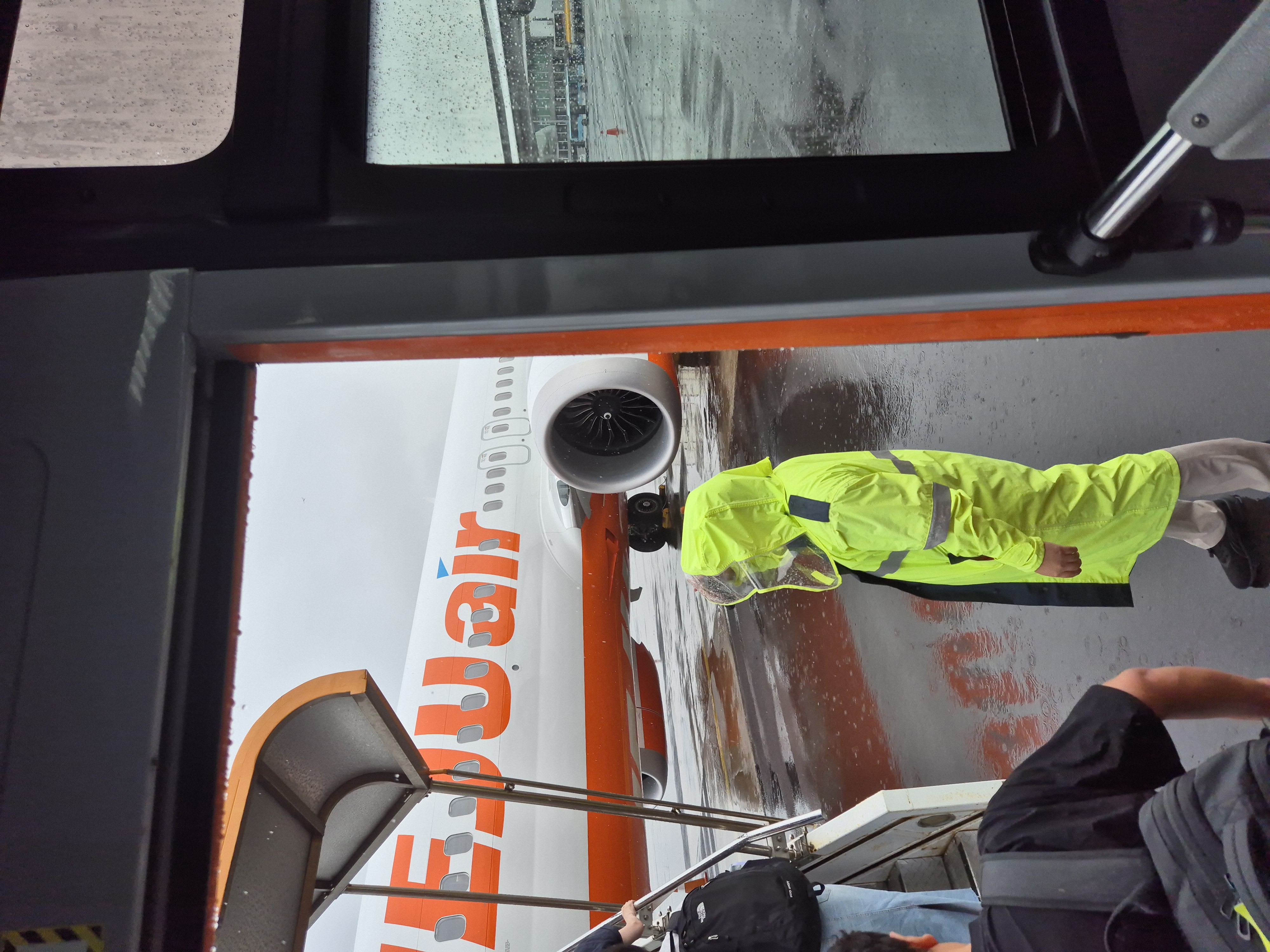 제주도 협재해수욕장에서 공항가는길. 폭우