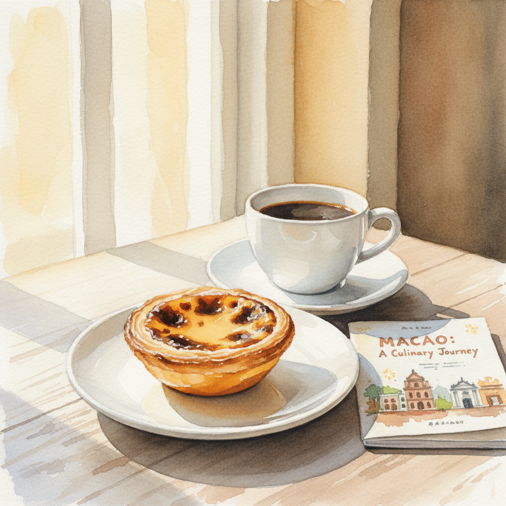 홍콩 마카오 에그타르와 커피