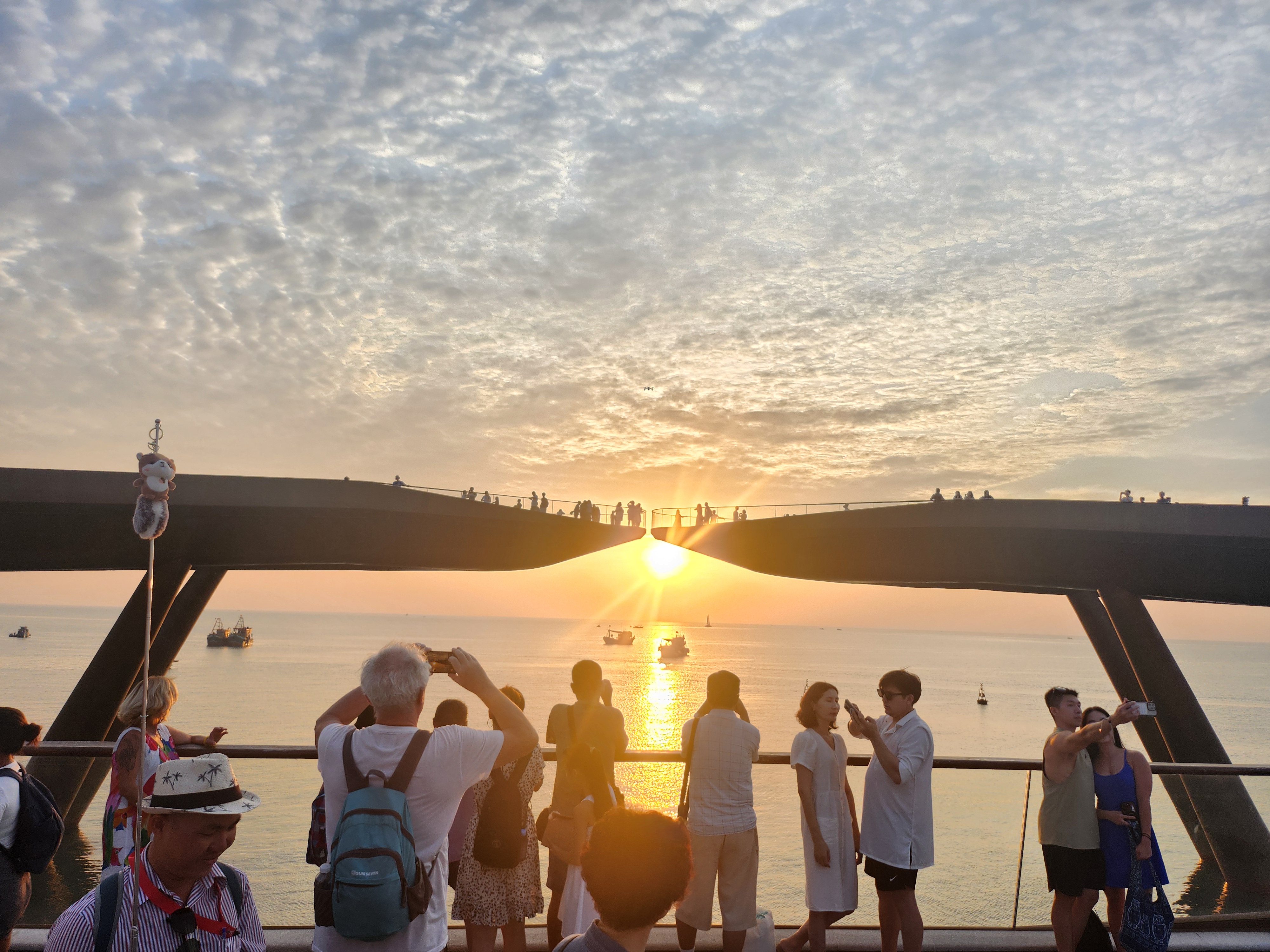 푸꾸옥 키스브릿지 저녁 노을