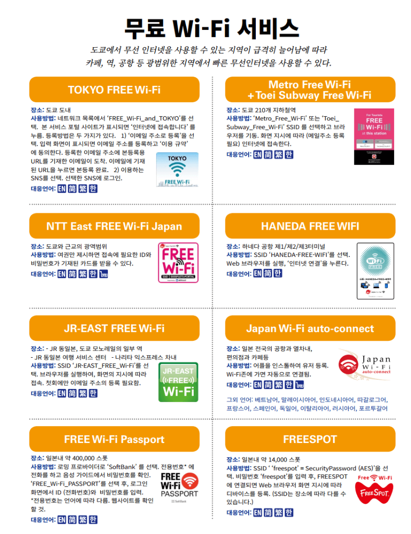 도쿄 무료 Wi-Fi