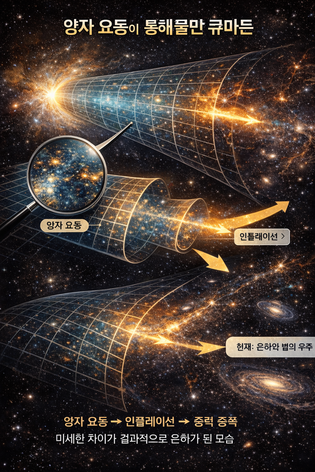 우주는 왜 완전히 균일하지 않을까 (밀도 요동이 만든 놀라운 시작)