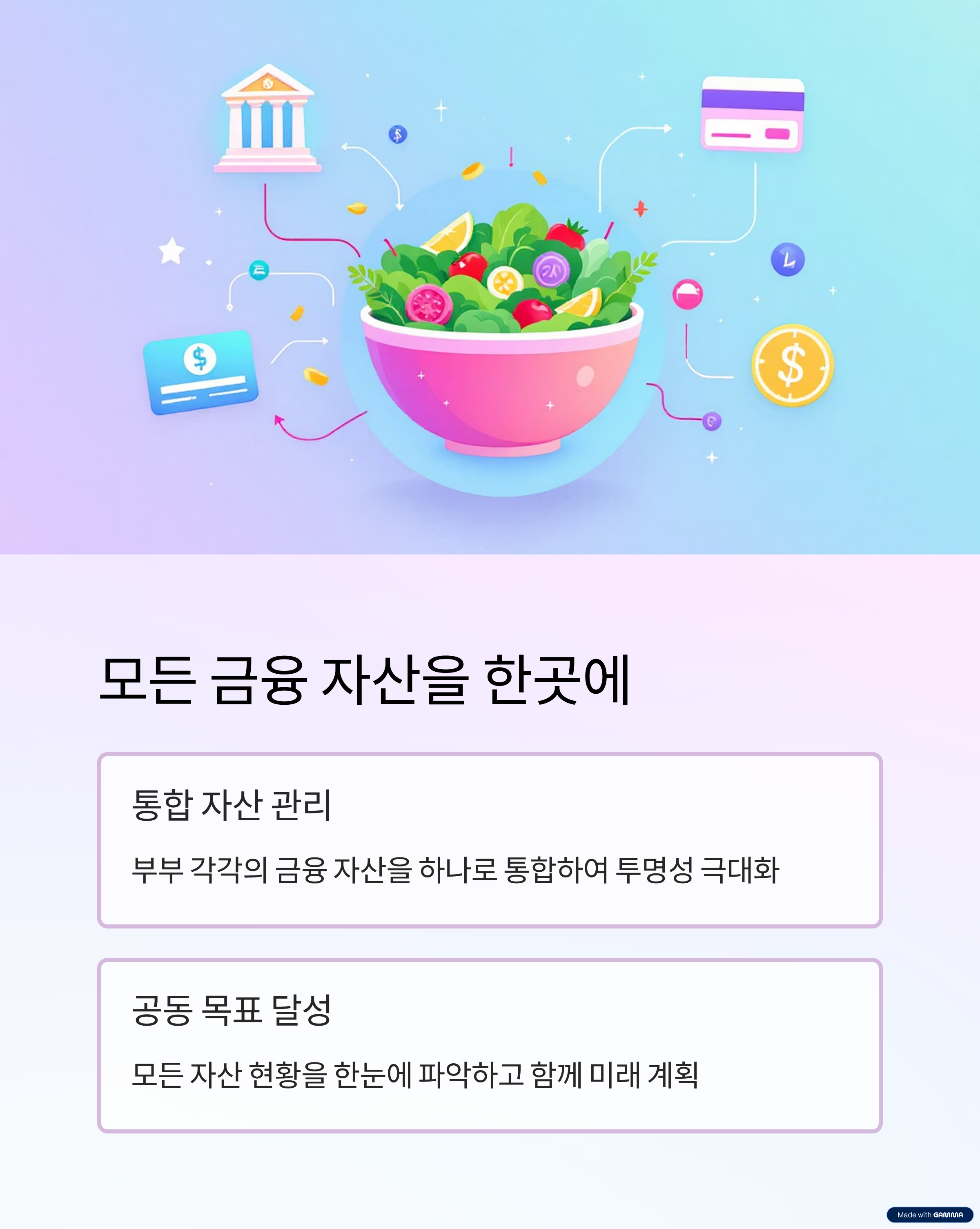 모든 금융 자산을 한곳에