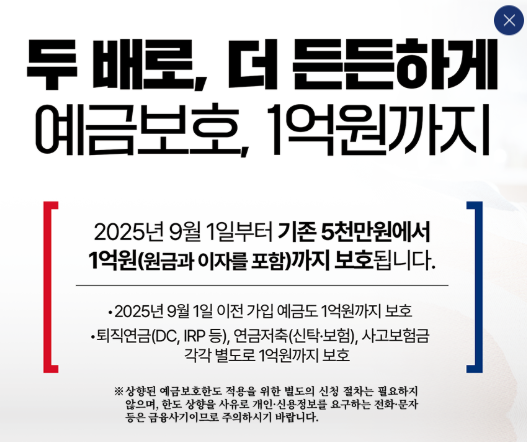 예금자보호 1억 시행시기ㅣ보호상품 총정리