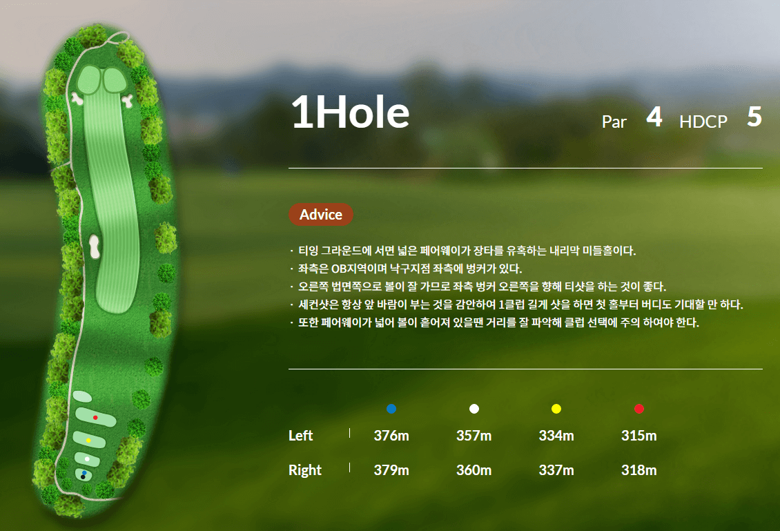 신원 CC 코스 공략도 10