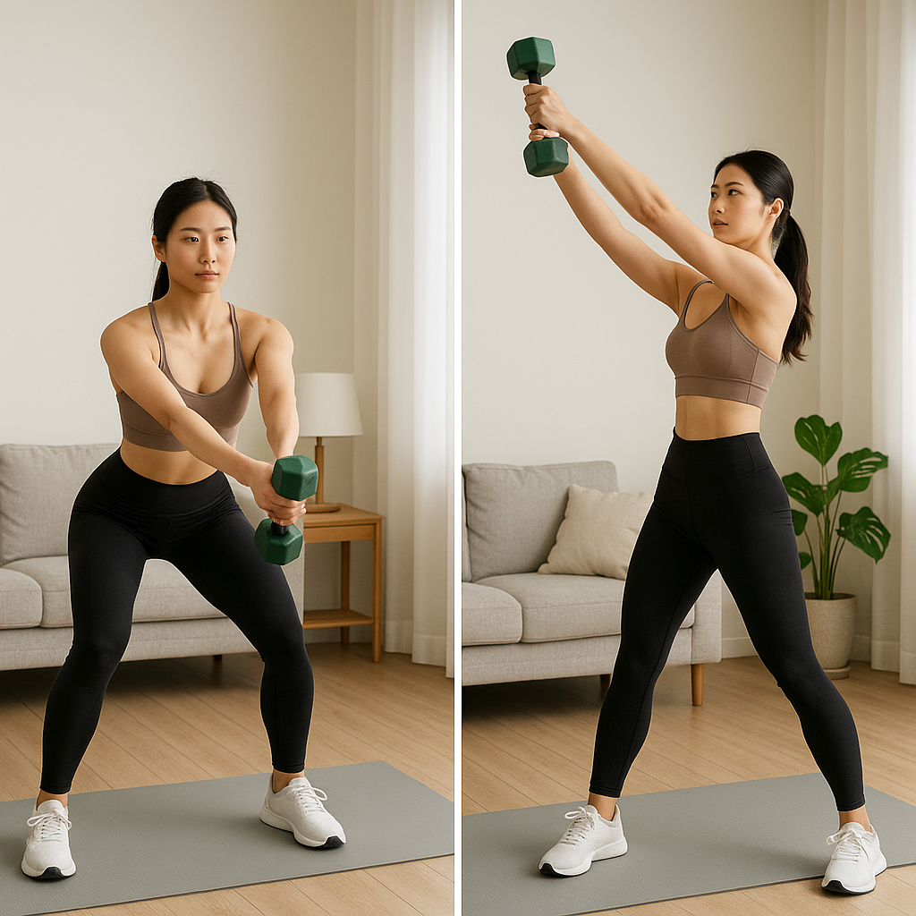 덤벨 챱(Dumbbell Chops)