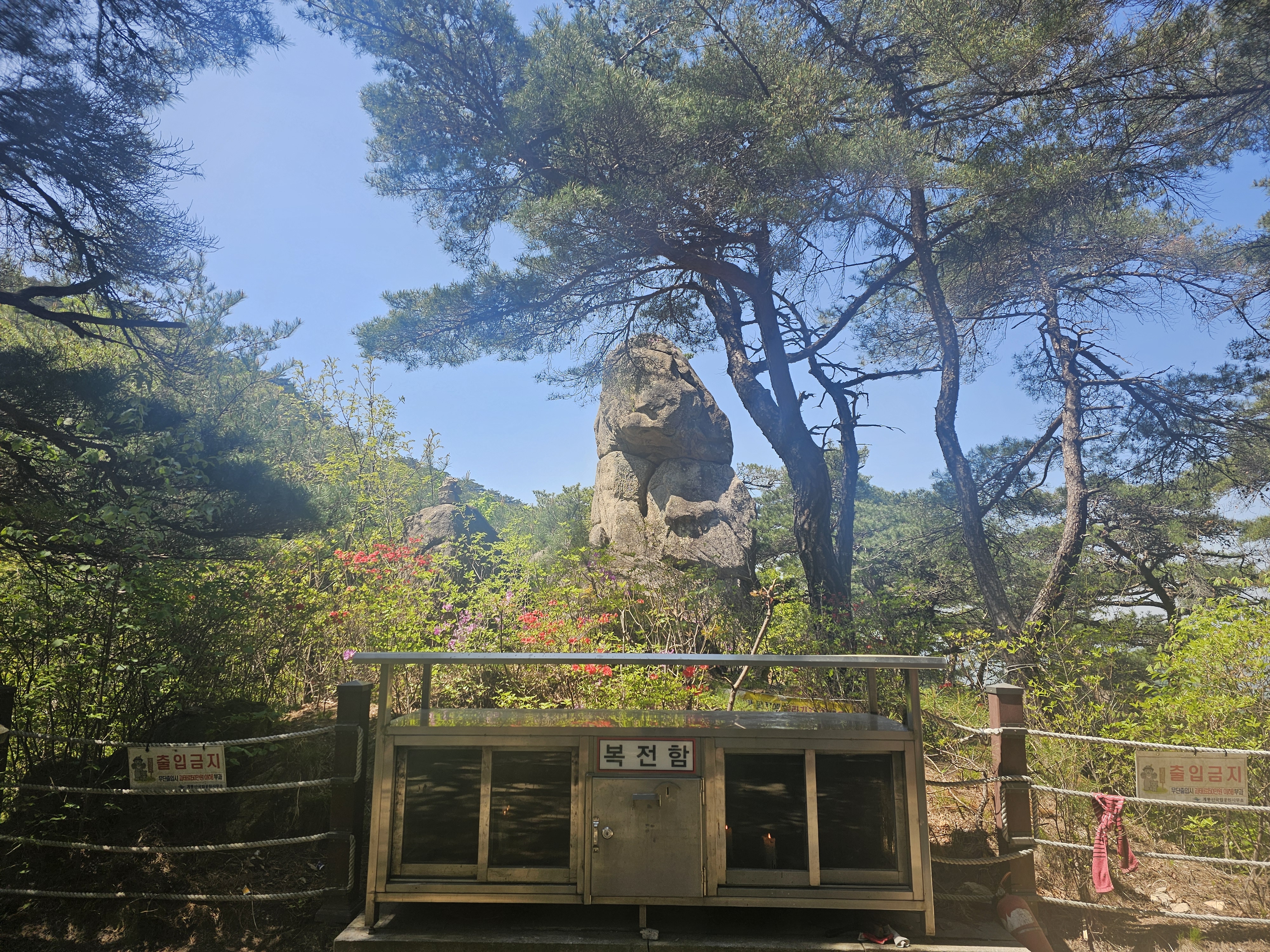 계룡산 천진보탑 사진