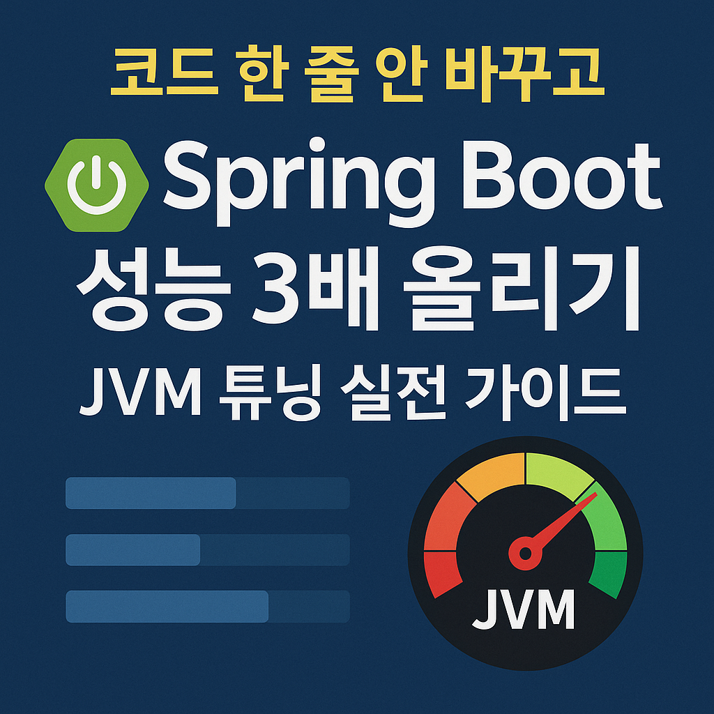 코드 한 줄 안 바꾸고 Spring Boot 성능 3배 올리기: JVM 튜닝 실전 가이드