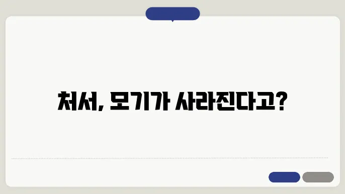 모기 퇴치 방법