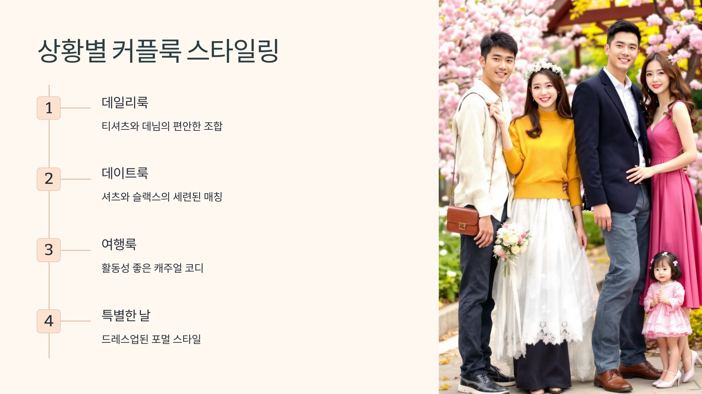 상황별 커플룩 스타일링