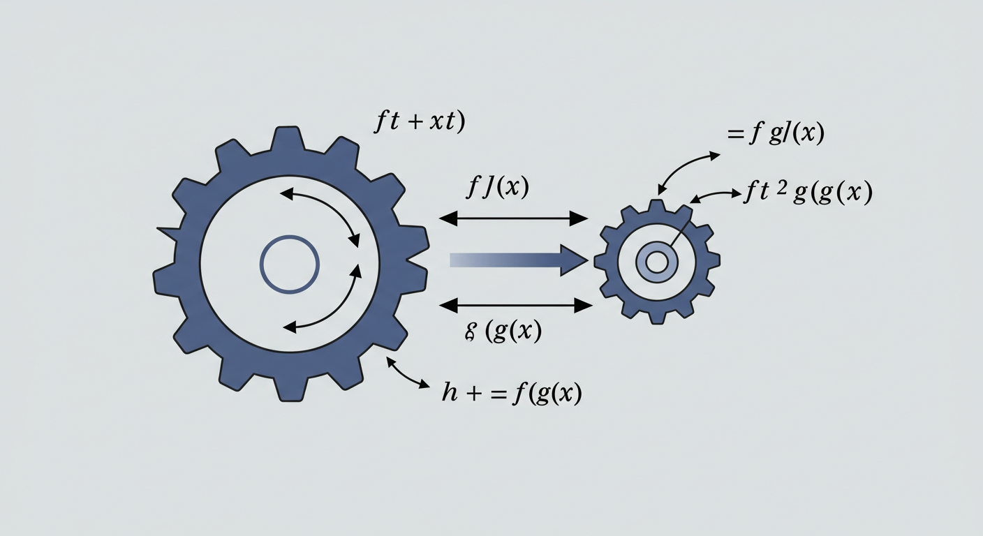 수학의 필수 능력: 합성함수 미분, 실생활 예시로 이해하기