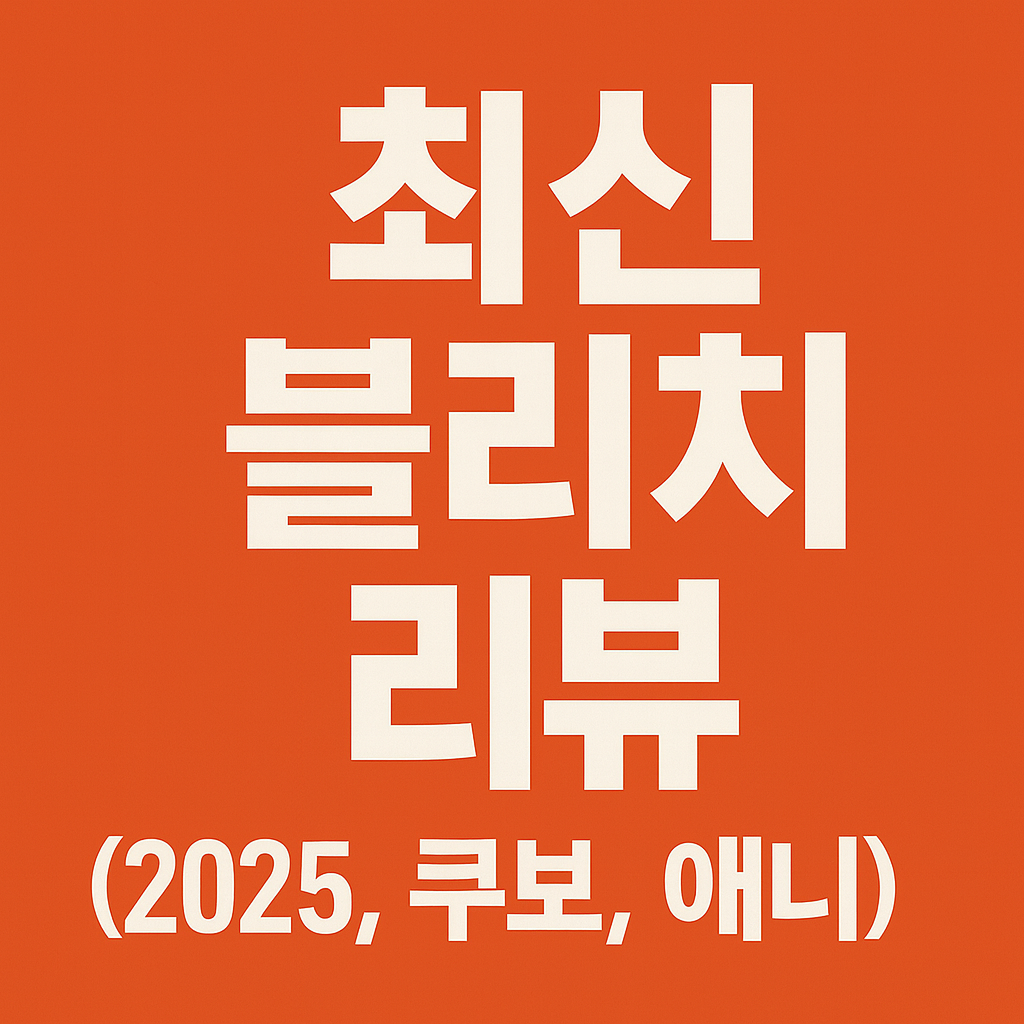 최신 블리치 리뷰 (2025, 쿠보, 애니)