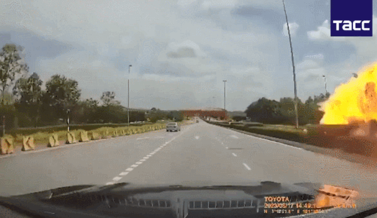 말레이시아 여객기 추락 사고 당시 모습