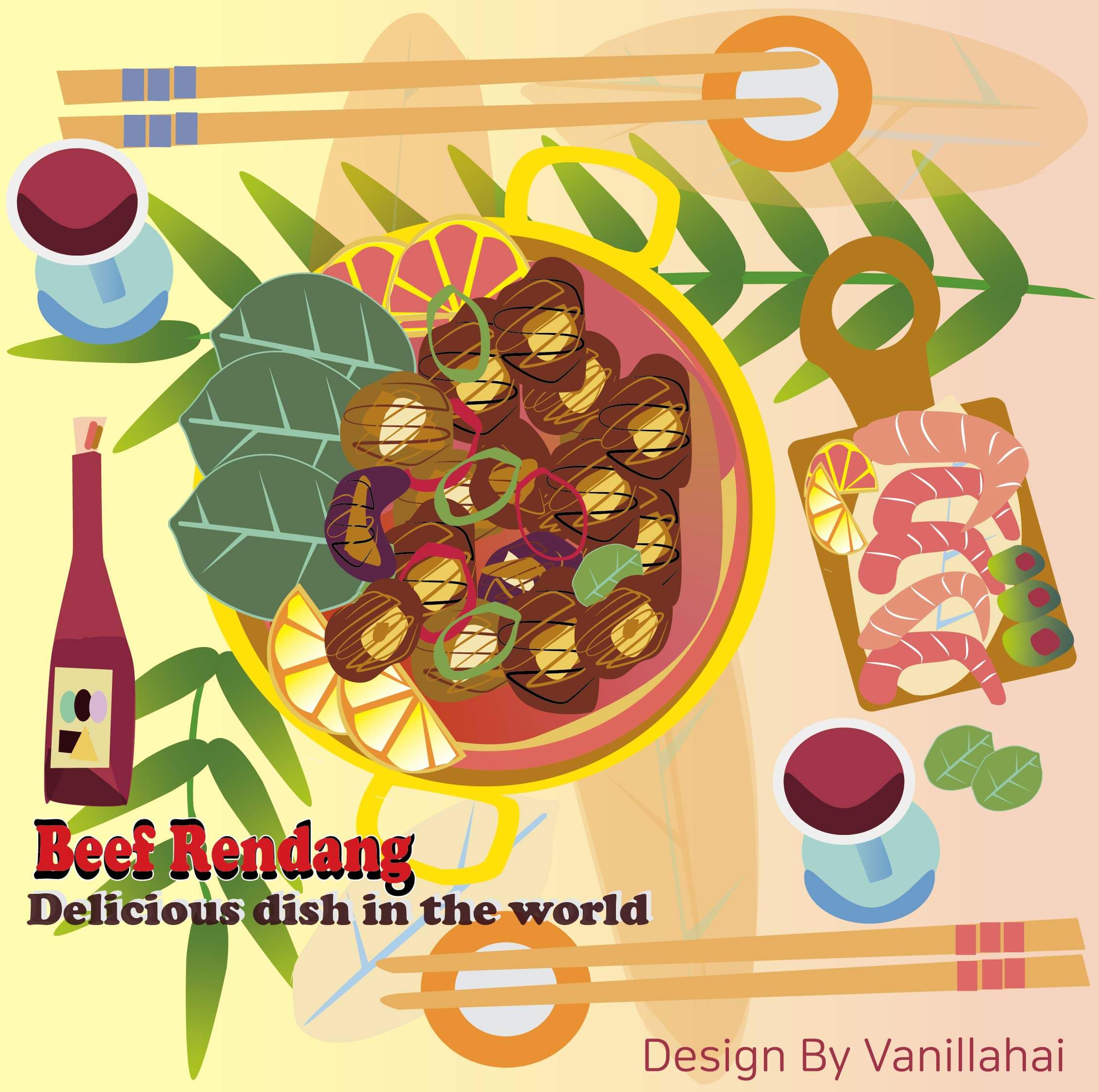 Beef rendang as the most delicious dish in the world