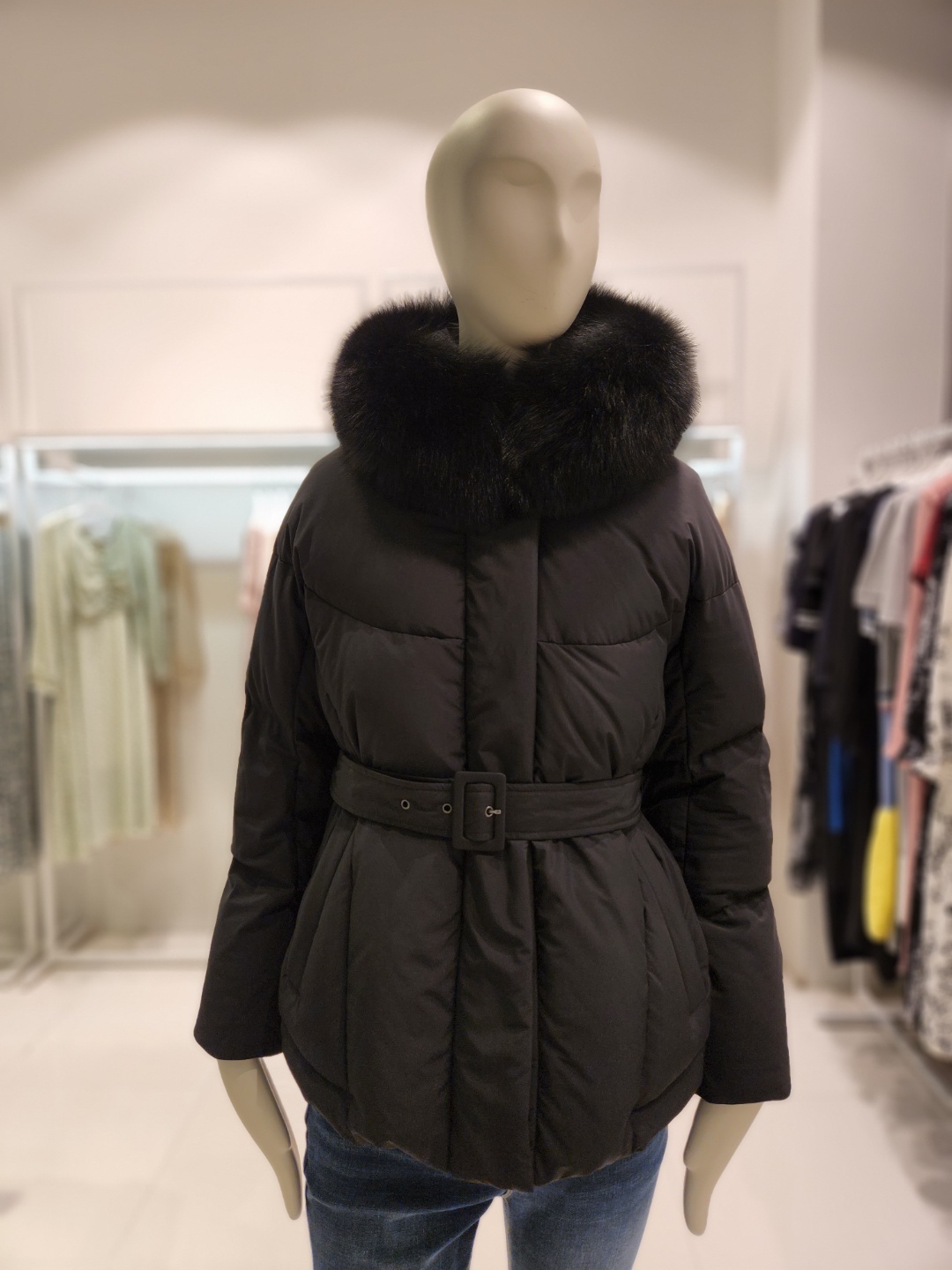 코인코즈 폭스퍼 덕다운 숏 패딩 점퍼 DP1WM805