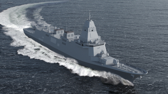 한국형 차기 구축함 예상 이미지