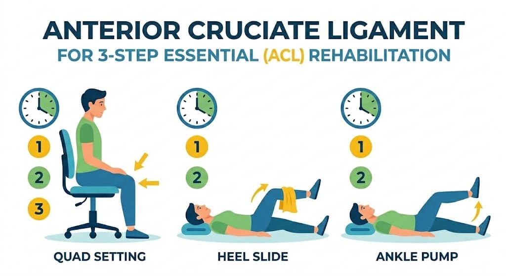 전방십자인대 수술 후 초기 재활 운동 루틴