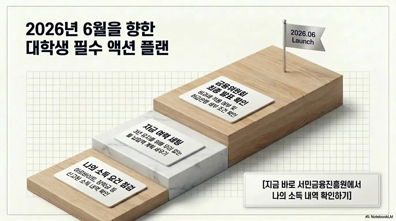 청년미래적금 대학생 마무리
