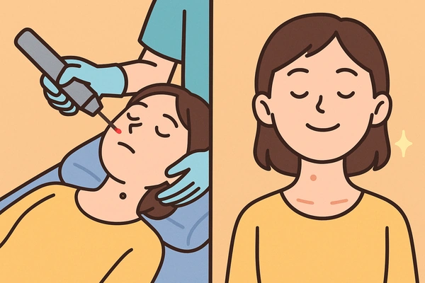 쥐젖 제거 레이저 시술 과정과 회복16