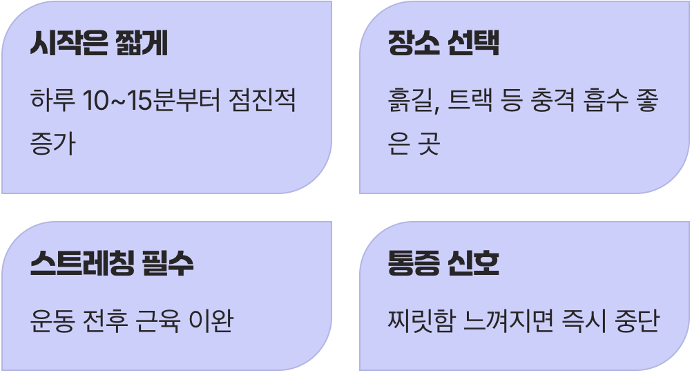 똑똑하게 걷기 위한 실천 팁