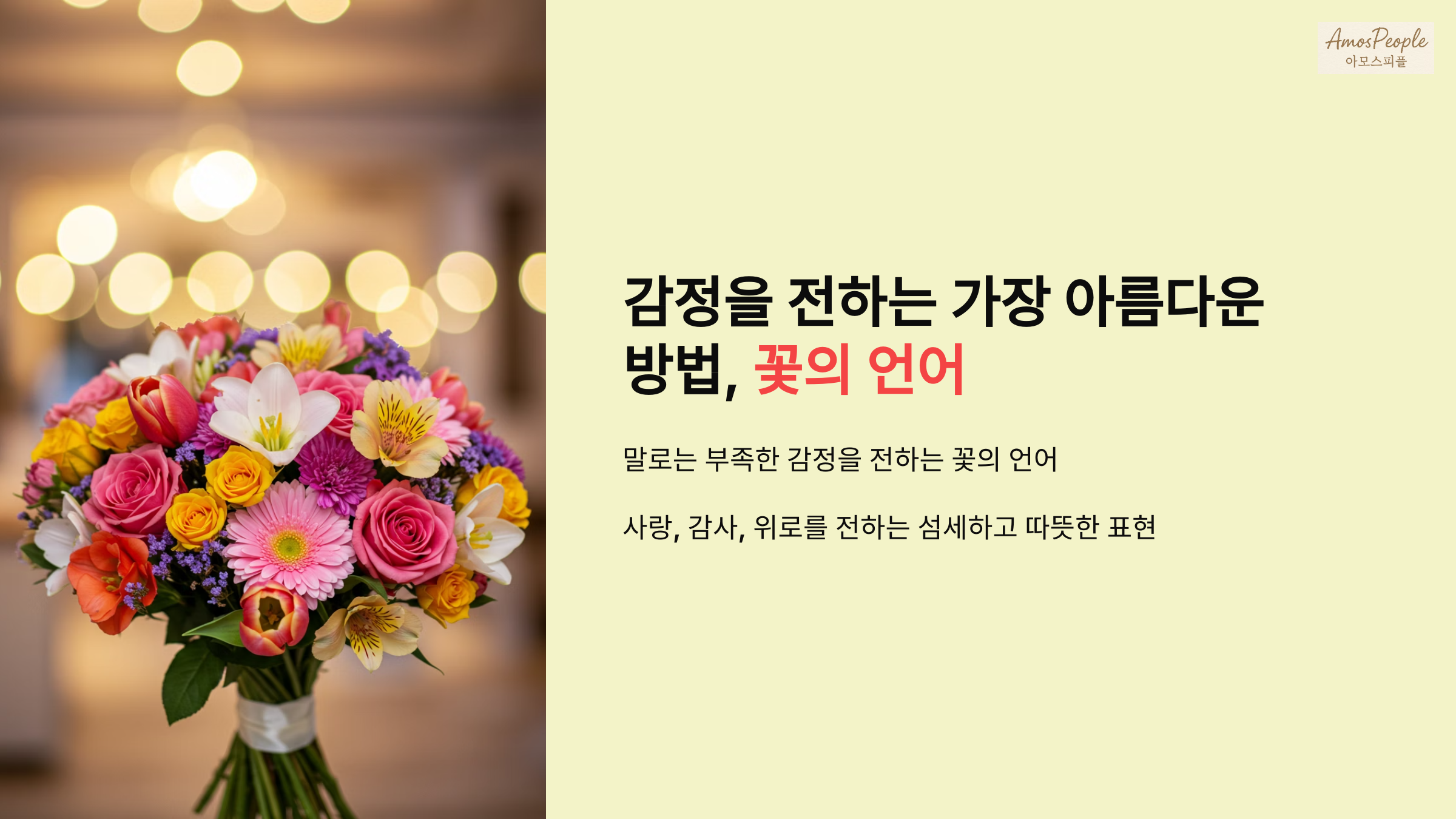 꽃의 언어를 아시나요?
