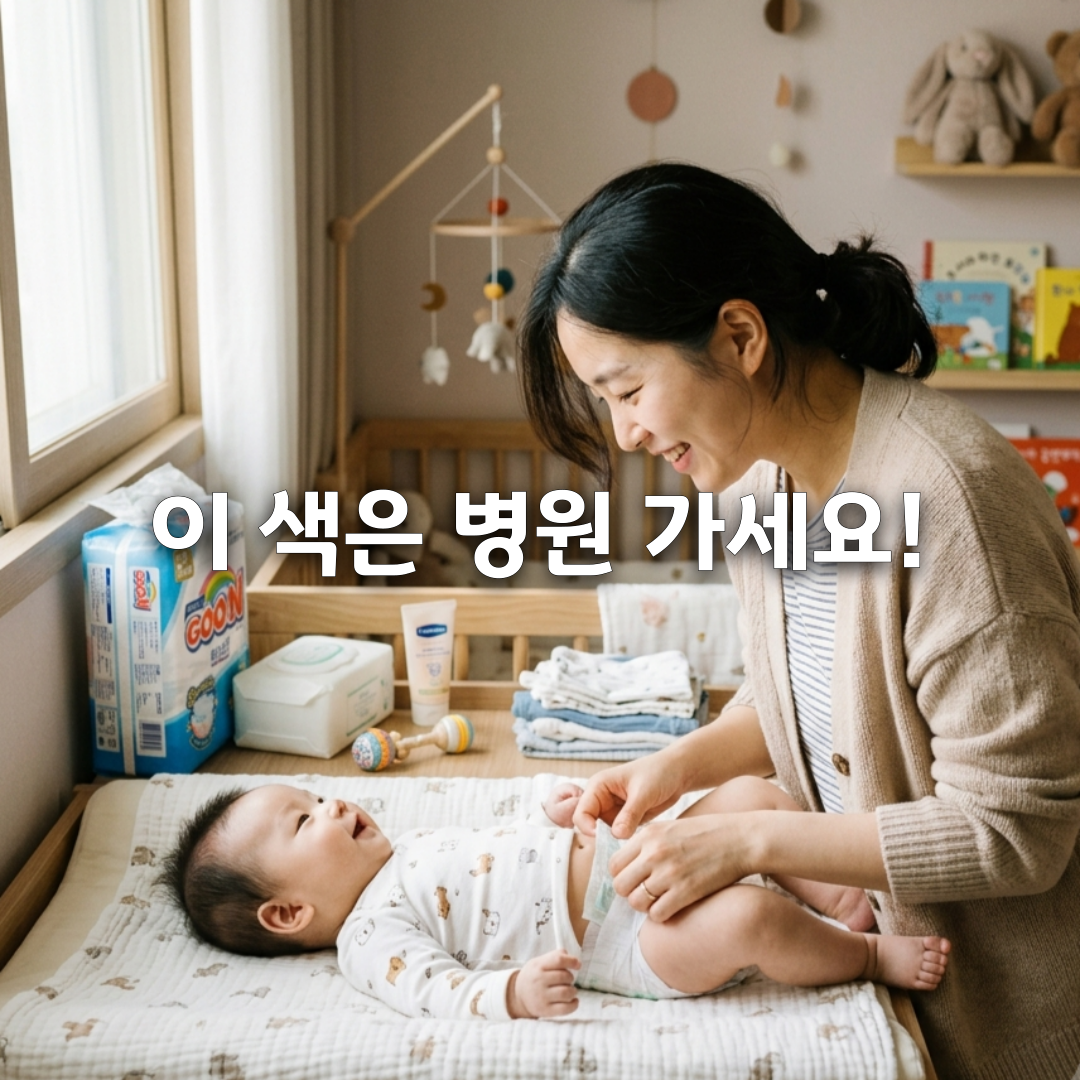 💩 아기 변 색깔, 이것만 보면 건강 상태를 알 수 있습니다