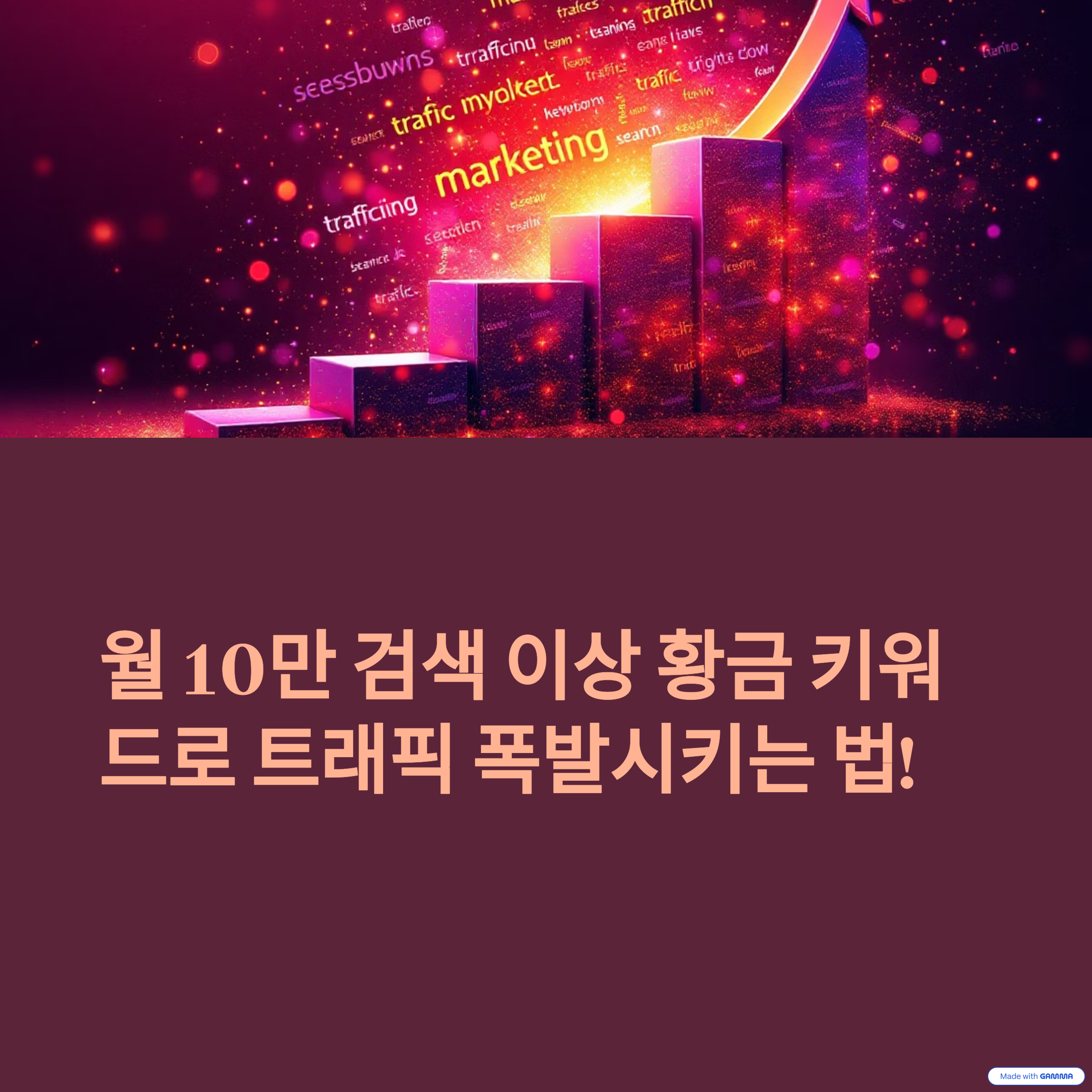 검색량 10만 이상! 놓치면 후회할 황금 키워드 리스트
