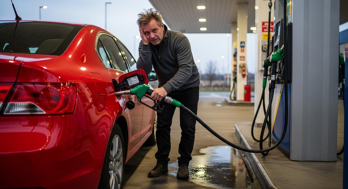 휘발유 차에 경유 주유