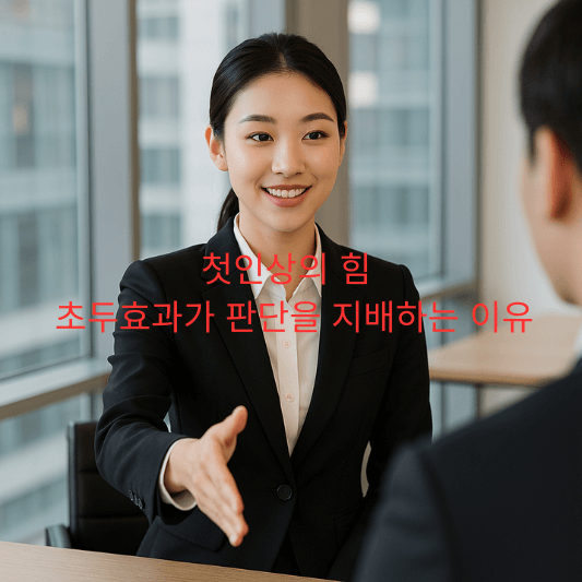 초두효과, 첫인상, 인지편향, 판단오류, 후광효과, 확증편향, 심리학, 면접팁, 프레젠테이션, 마케팅심리