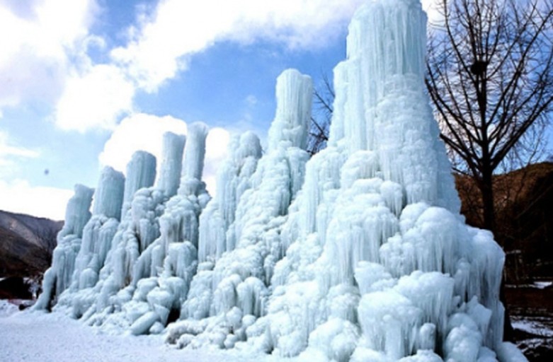 칠갑산 얼음분수 축제