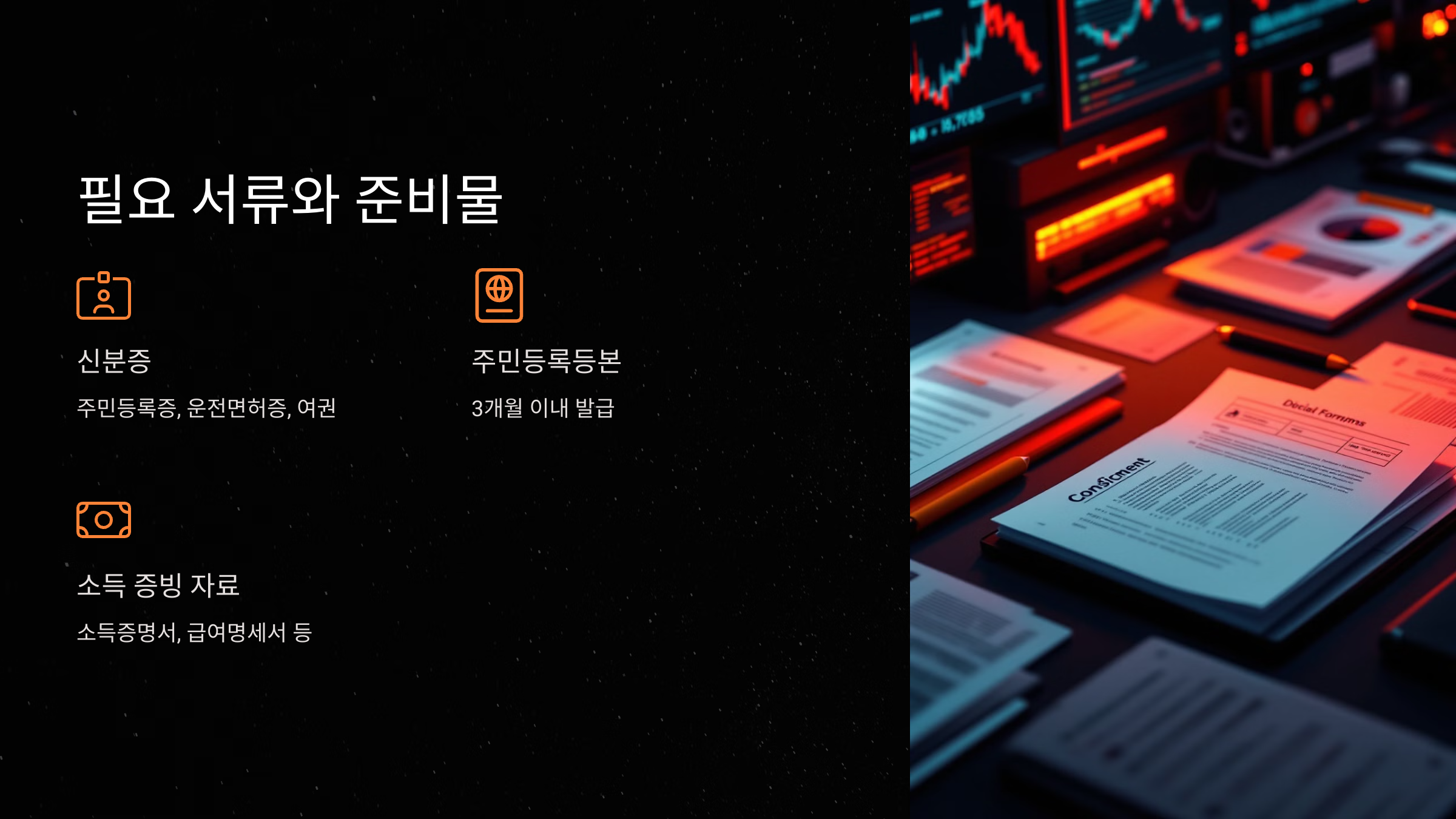 필요 서류와 준비물