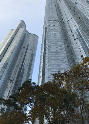 지방의 고층 건물