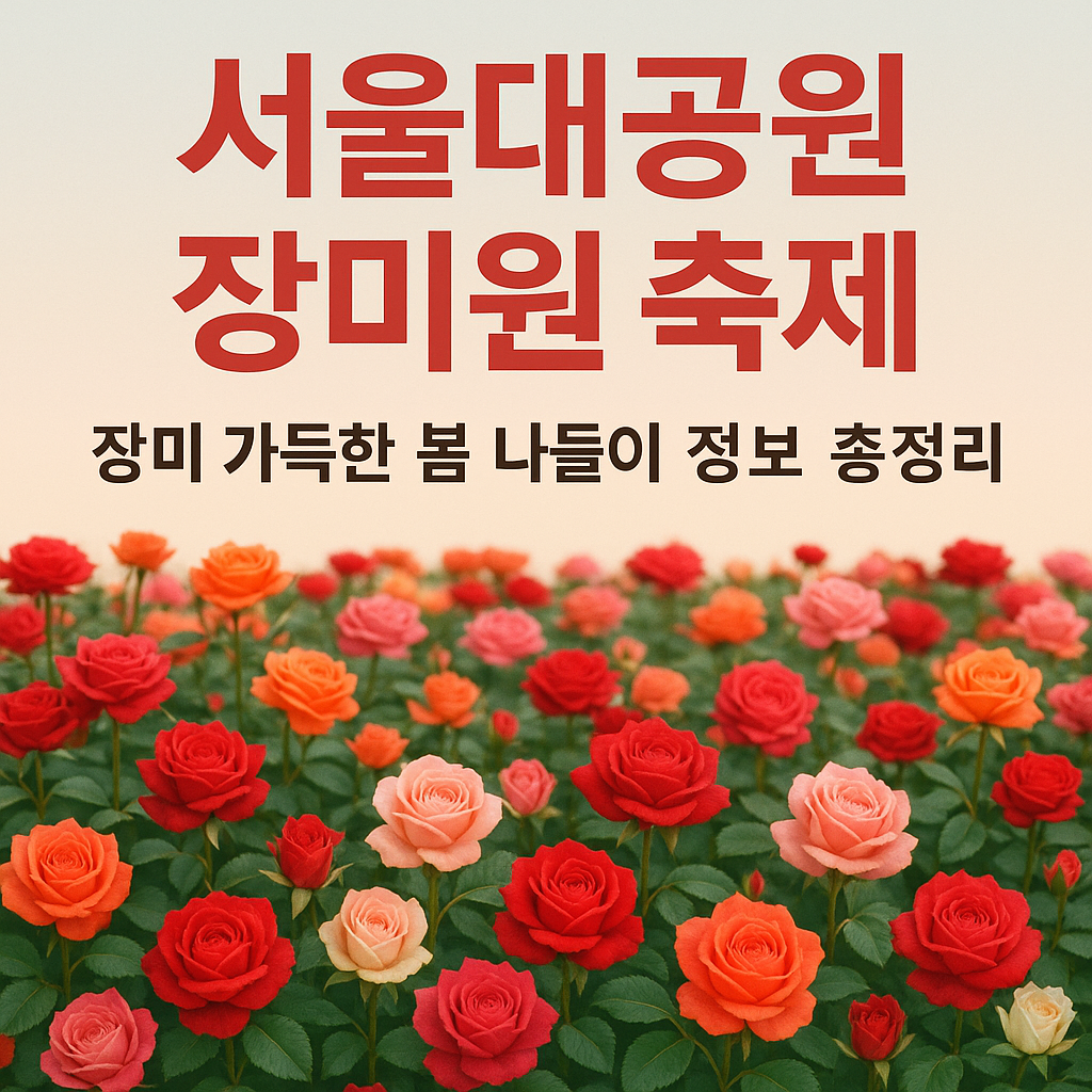 서울대공원 장미원 축제