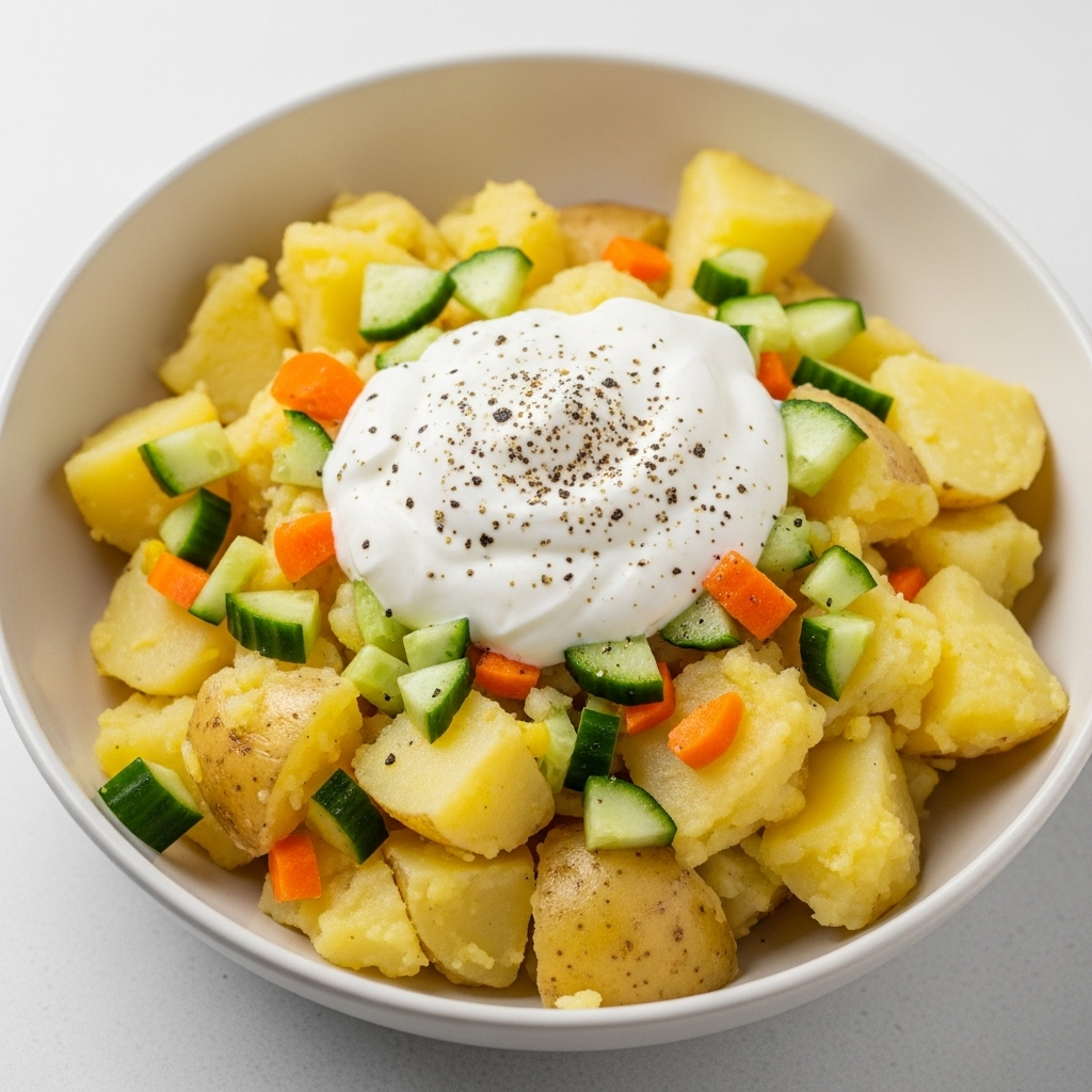 감자 샐러드, 마요네즈 대신 요거트로 더 건강하게