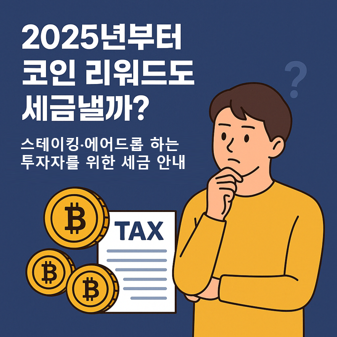 2025년부터 코인 리워드도 세금낼까? 스테이킹·에어드롭 하는 투자자를 위한 세금 안내