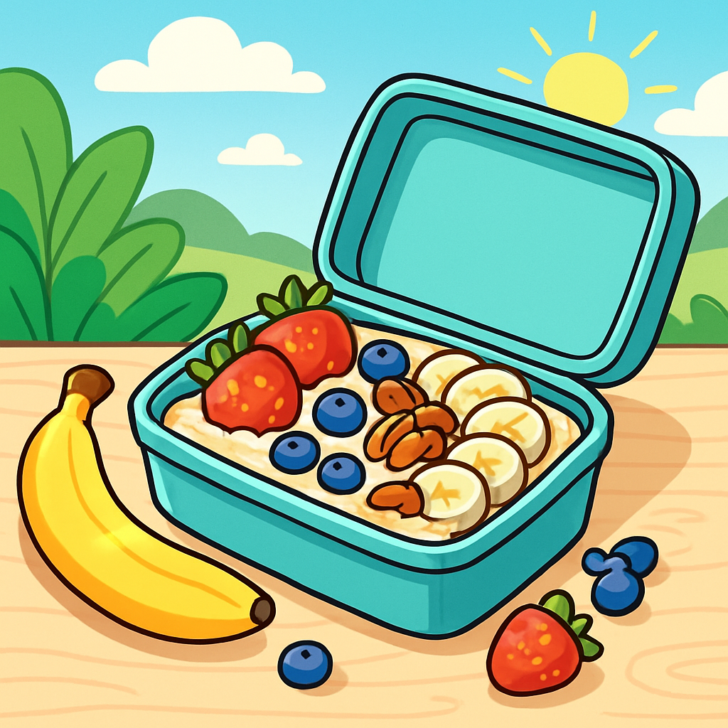 하루를 가볍게 시작하는 오트밀 비건 도시락