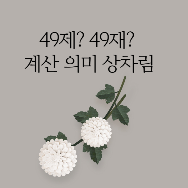 49제 계산