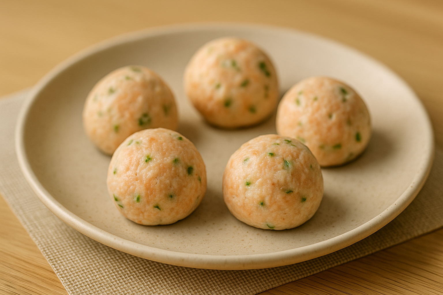 노령견 관절 건강을 위해 연어와 두부, 브로콜리로 만든 부드러운 수제 스팀볼 영양식