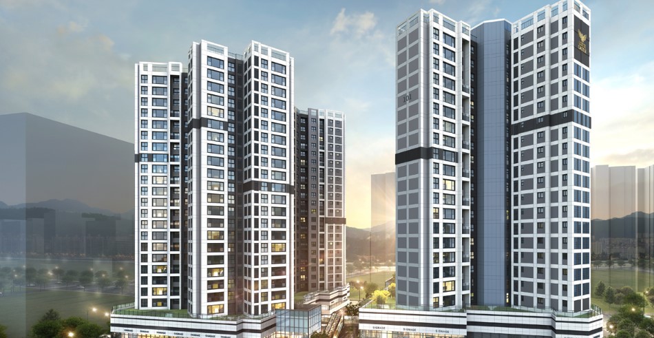 도봉 롯데캐슬 골든파크 민간임대아파트 조감도