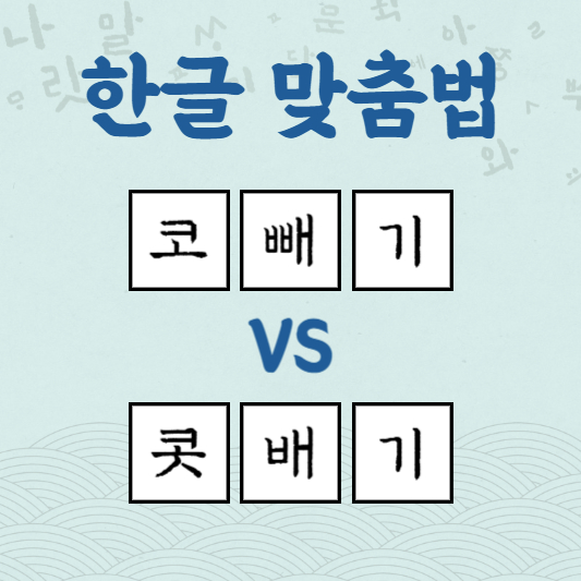 코빼기 콧배기