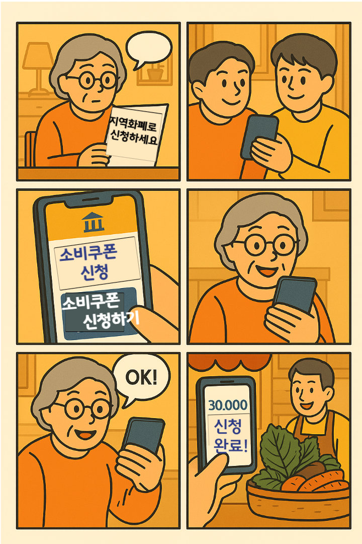  지역화폐 소비쿠폰 신청 이미지