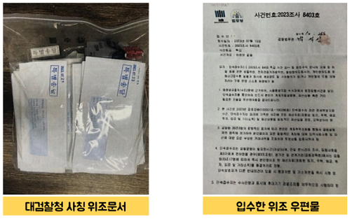 보이스피싱-우편물-위조-유형