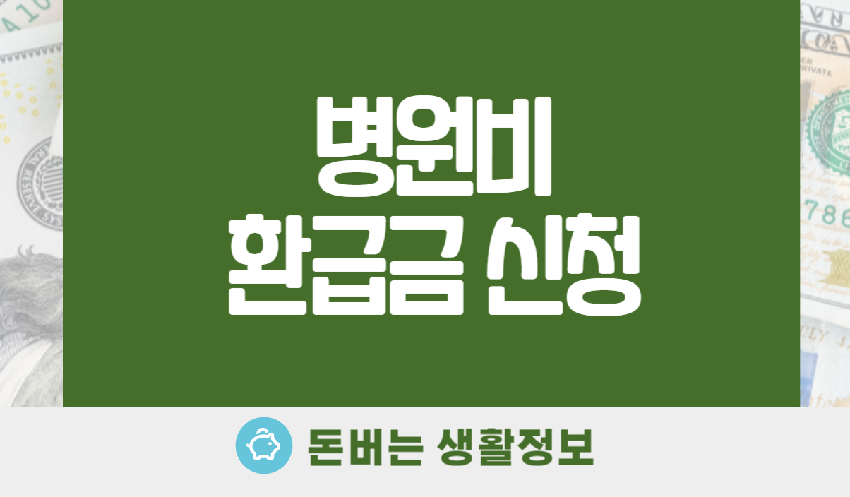 병원비 환급금 신청